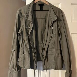 Lane Bryant Utility Jacket in Olive Green